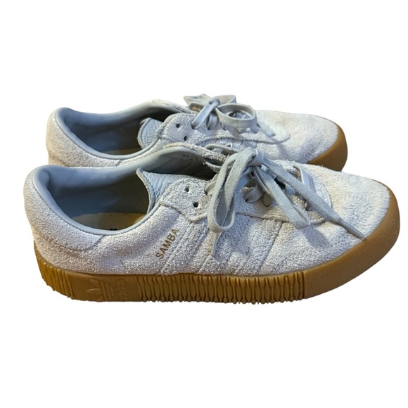 Adidas - Sambarose Platform Sneakers (Grey/ Gum4) Size 39.5 - Picture 1 of 5